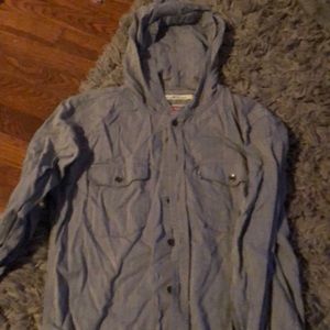 Men’s button down hoodie
